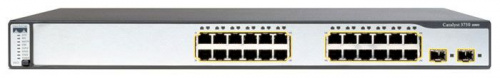 Cisco WS-C3750-24PS-S вид спереди