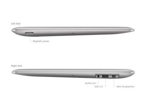 Apple MacBook Air 11 Late 2010 MC505RS/A задняя часть