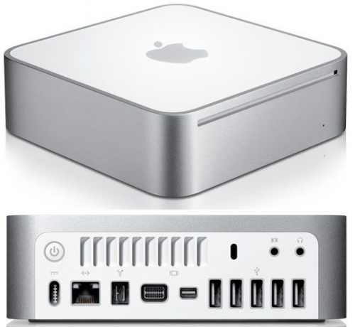 Apple Mac Mini МС408RS/A вид боковой панели