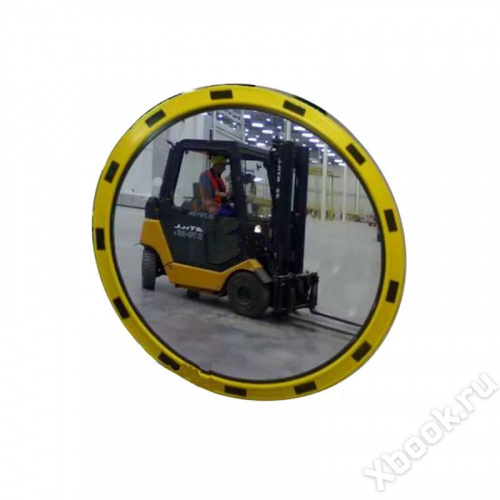 Индустриальное зеркало круглое 600 мм вид спереди